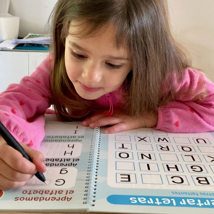 Cuaderno mágico escritura para niños - Pack 4