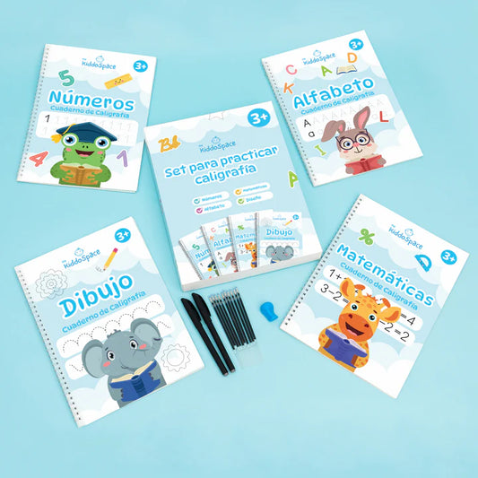 Cuaderno mágico escritura para niños - Pack 4